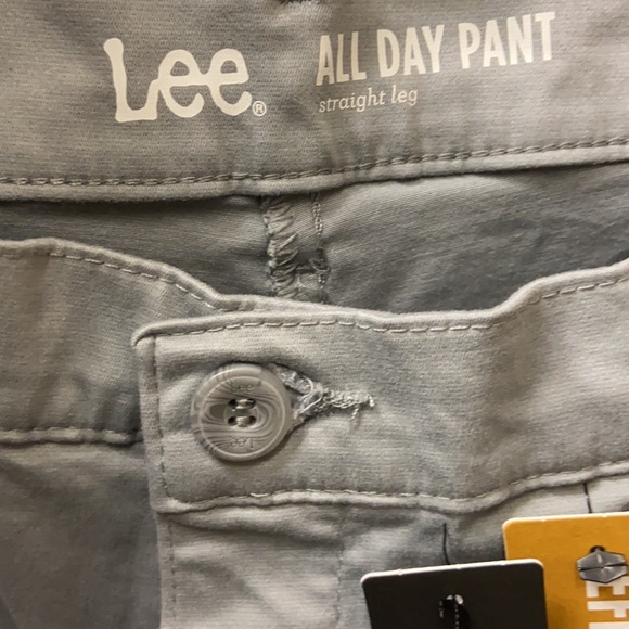 NWT Lee Women's Haze Gray Straight Leg Pants 6L - Picture 5 of 10